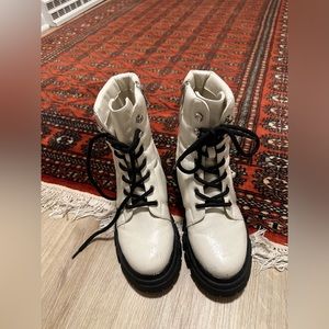 Marc Fisher Amita lace up lug boot